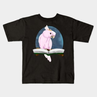 Major Mitchell's cockatoo reading book Kids T-Shirt